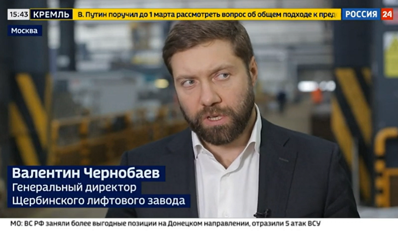 Специальный репортаж на Россия 24 о замене лифтов